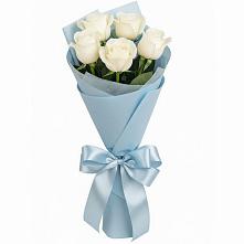 Букет 5 Белых роз Проуд в Электроизолятор