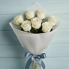 Букет 7 Белых роз Эдлесс Лав в Электроизолятор