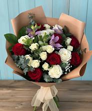 Букет цветов из:  Розы и Альстромерии в Электроизолятор