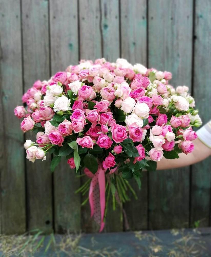 Букет Розовые кустовые розы Натали и Лав Лидия в Электроизолятор