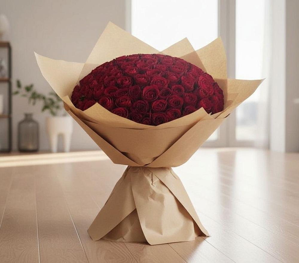 Букет 101 Красная роза в Электроизолятор