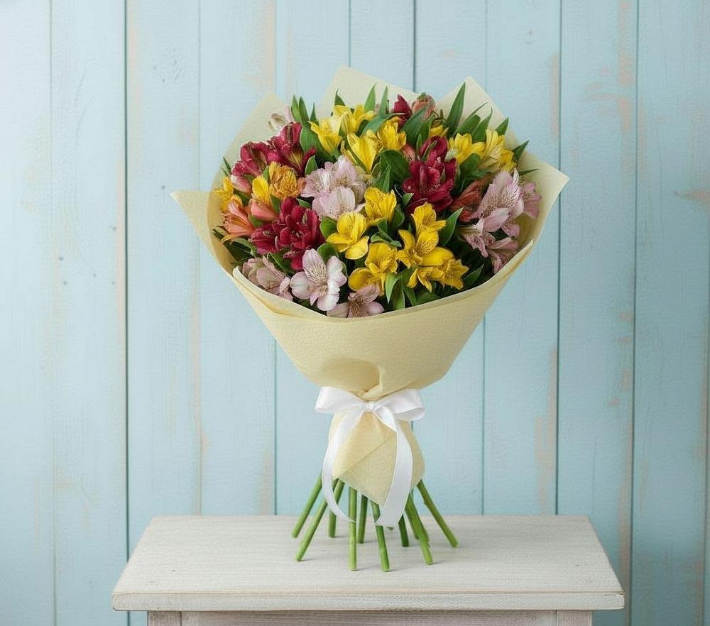 Букет цветов из: Альстромерии в Электроизолятор